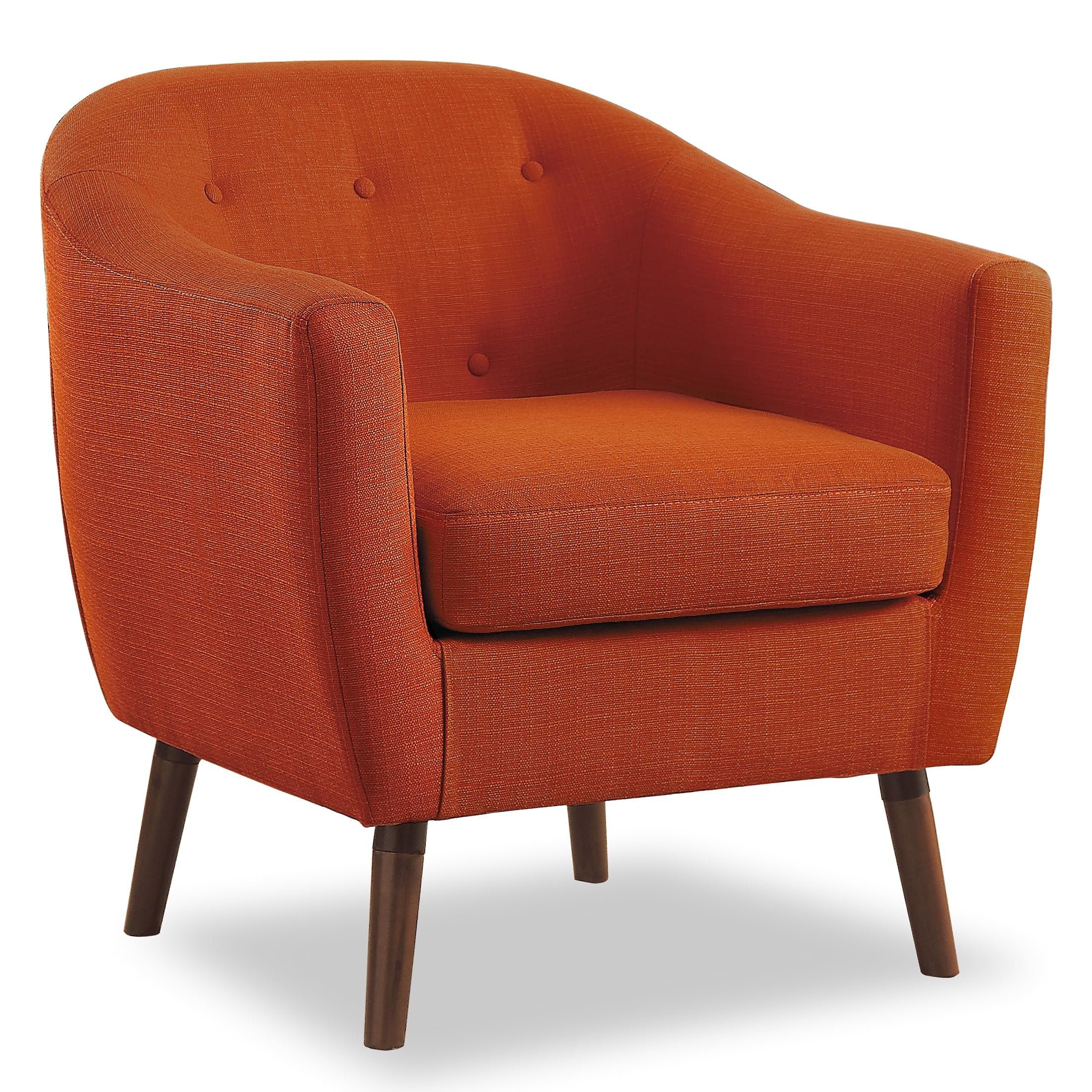 Lexicon Quill Tufted Fabric Barrel Chair
