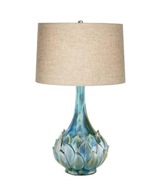 Blue/Green Modern Tropical Table Lamp