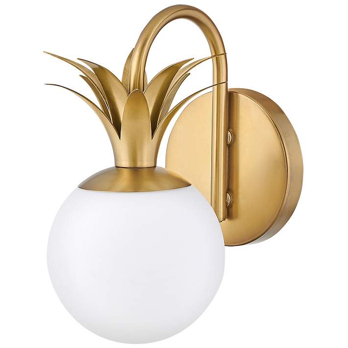 Pineapple Brass Wall Sconce