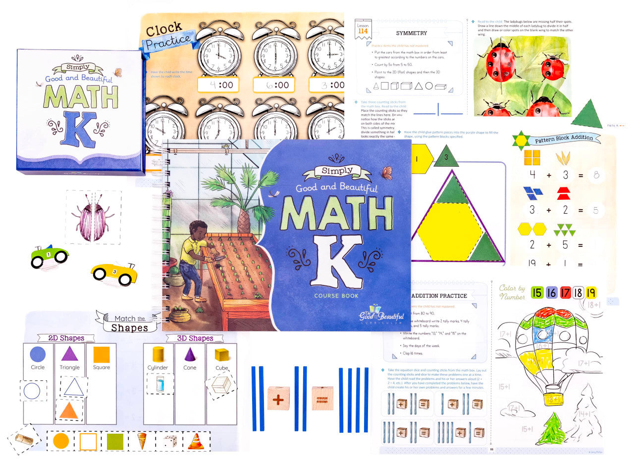 Everything You Need to Homeschool a Kindergartener cover photo collage