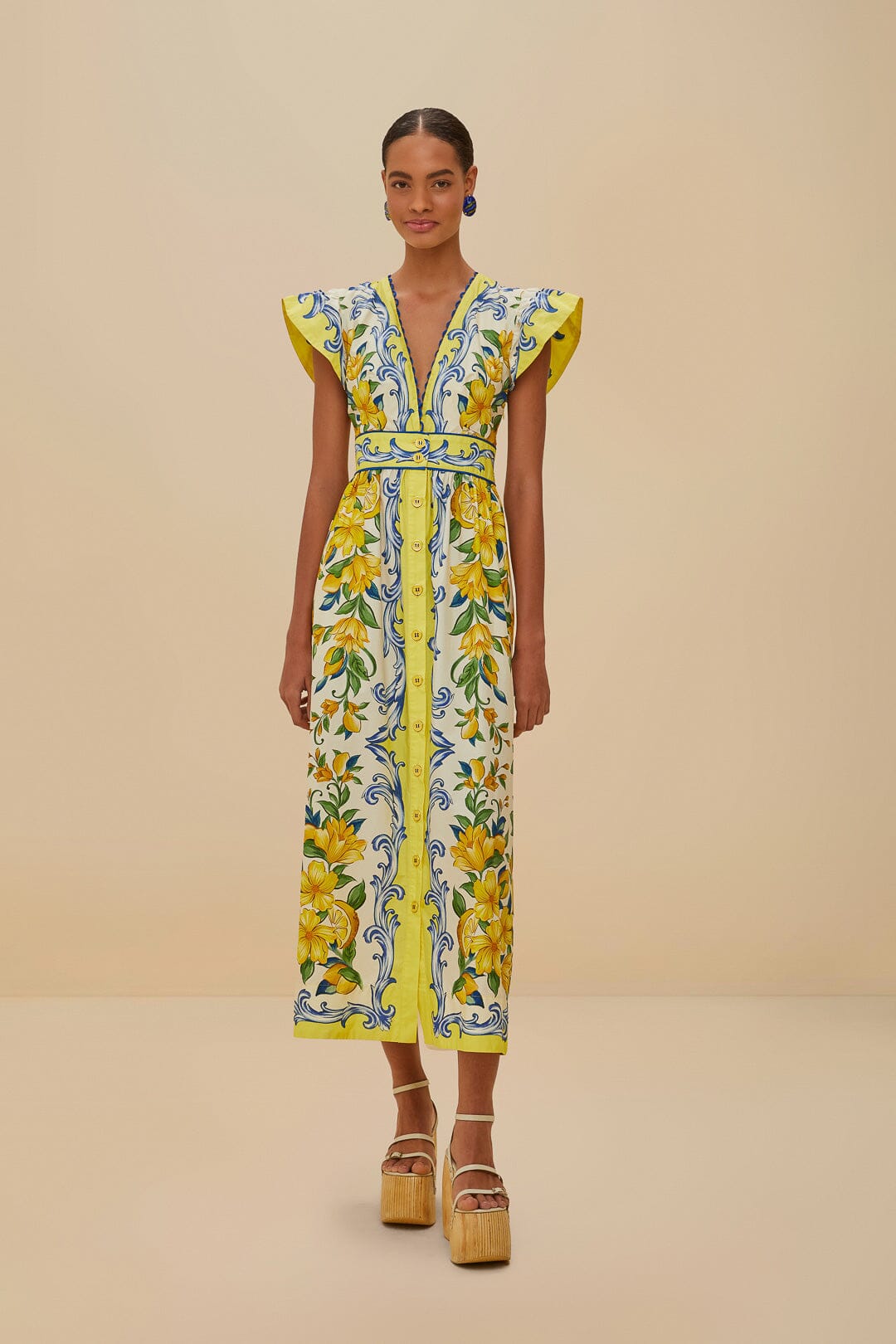farm rio sicily flowers printed cotton midi dress Too.Good.To.Miss on LTK