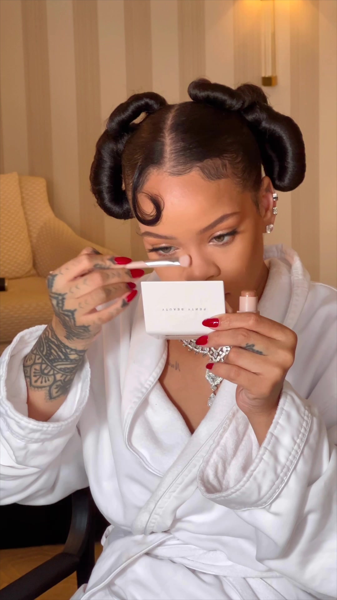 "Fenty Glow-Up: My Must-Have Picks & Rihanna's Path to Success" cover photo collage