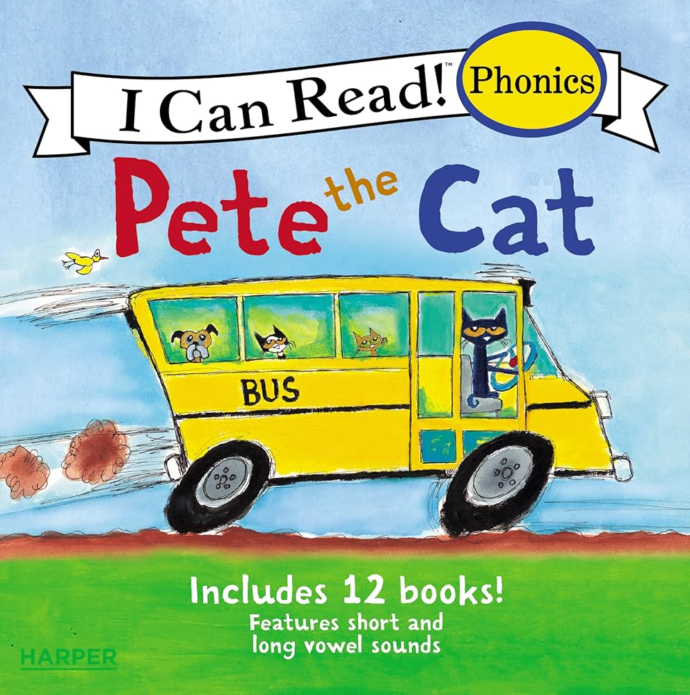 Book recommendations for kids learning to read cover photo collage