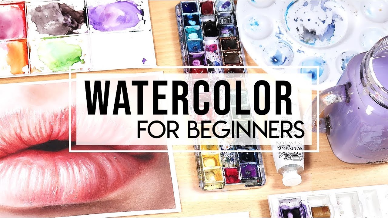Watercolor Basics: Tools, Techniques & Inspiration cover photo collage