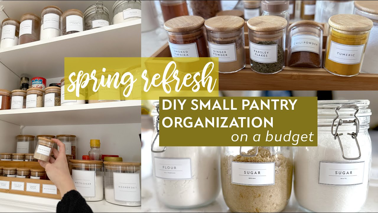 DIY Pantry Organization with Tutorial cover photo collage
