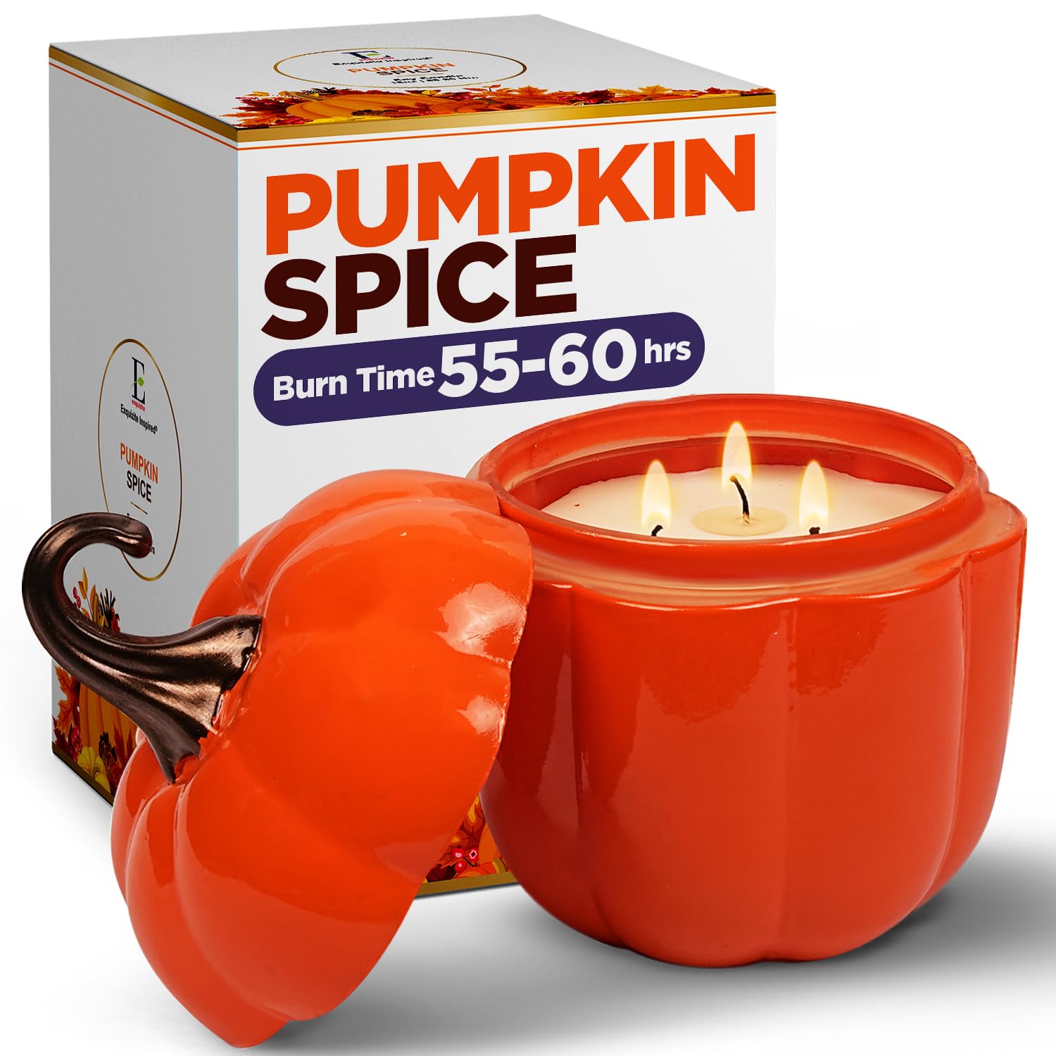 Figural Pumpkin Candles for Halloween cover photo collage