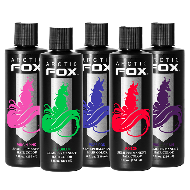 Everything you need to dye your hair vibrant fantasy colors 💚🩵💜🩷🧡 cover photo collage