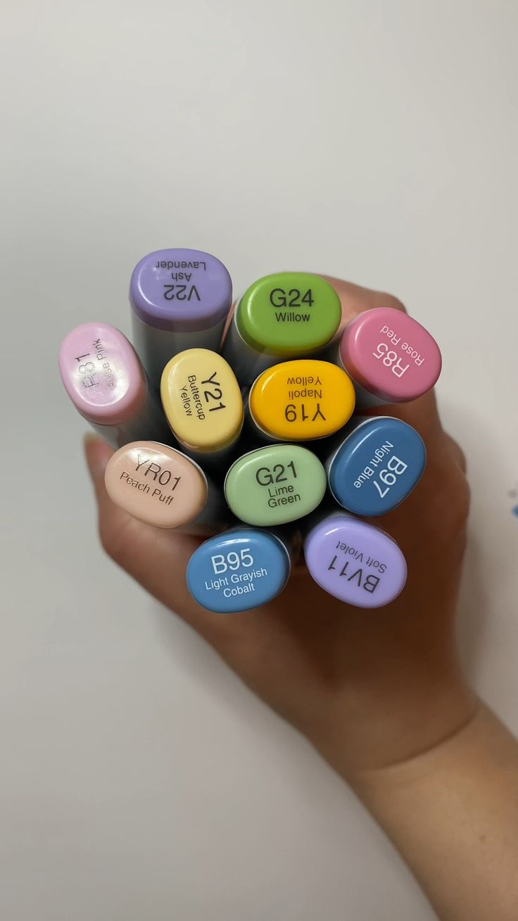 The Copic Sketch Markers I used to render my Summer Resort PaperDolls | color palette inspo cover photo collage