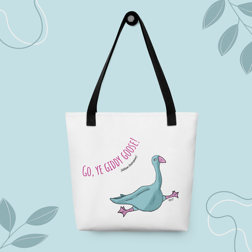 Unique and Funny Tote Bags (Shakespeare and Months of the Year) cover photo collage