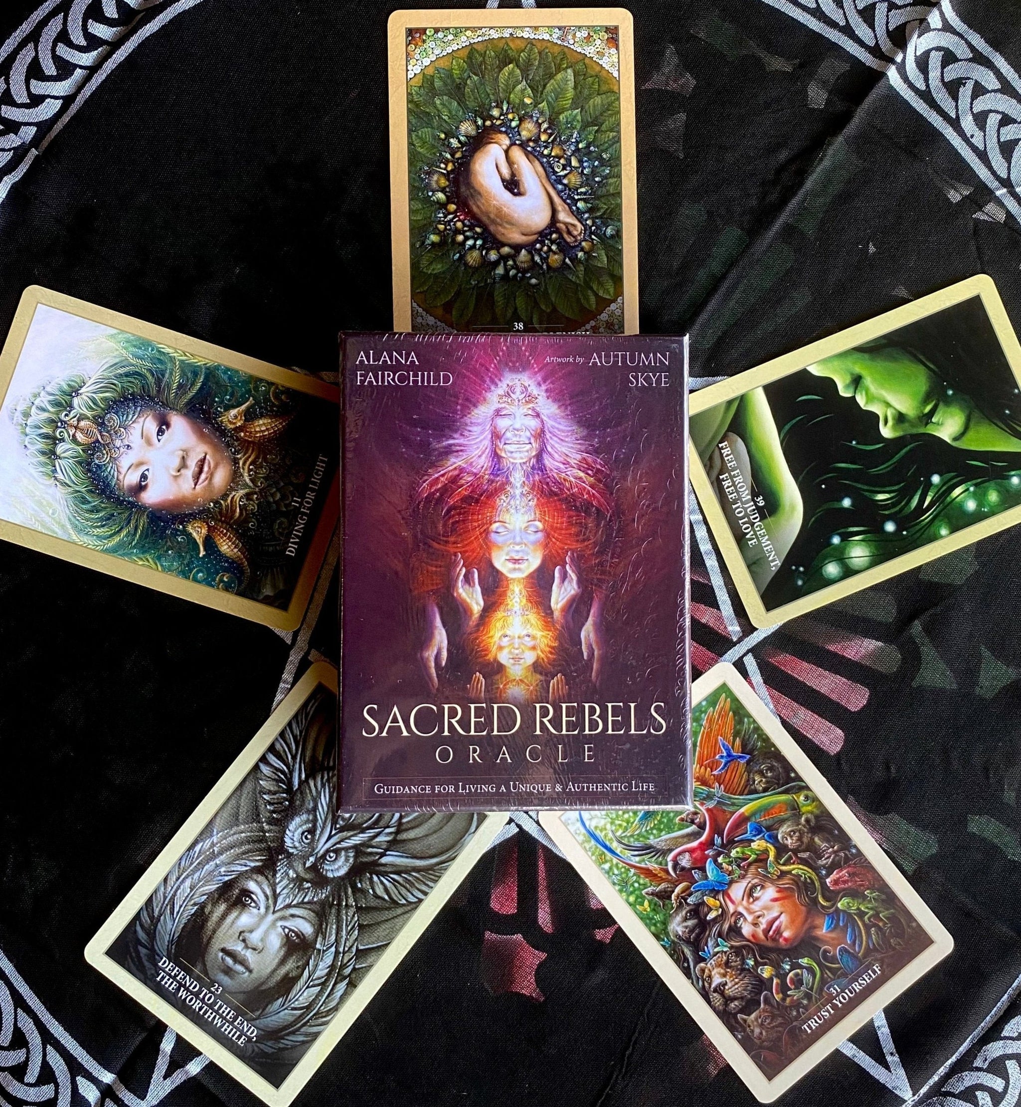 Oracle & Tarot Cards with the most beautiful art from my collection 🔮🌙 cover photo collage