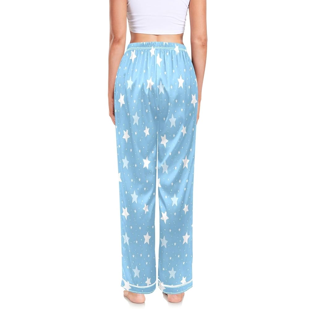 Star Blue Wide Leg Pajama