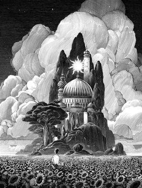 Ink Illustration cover photo collage