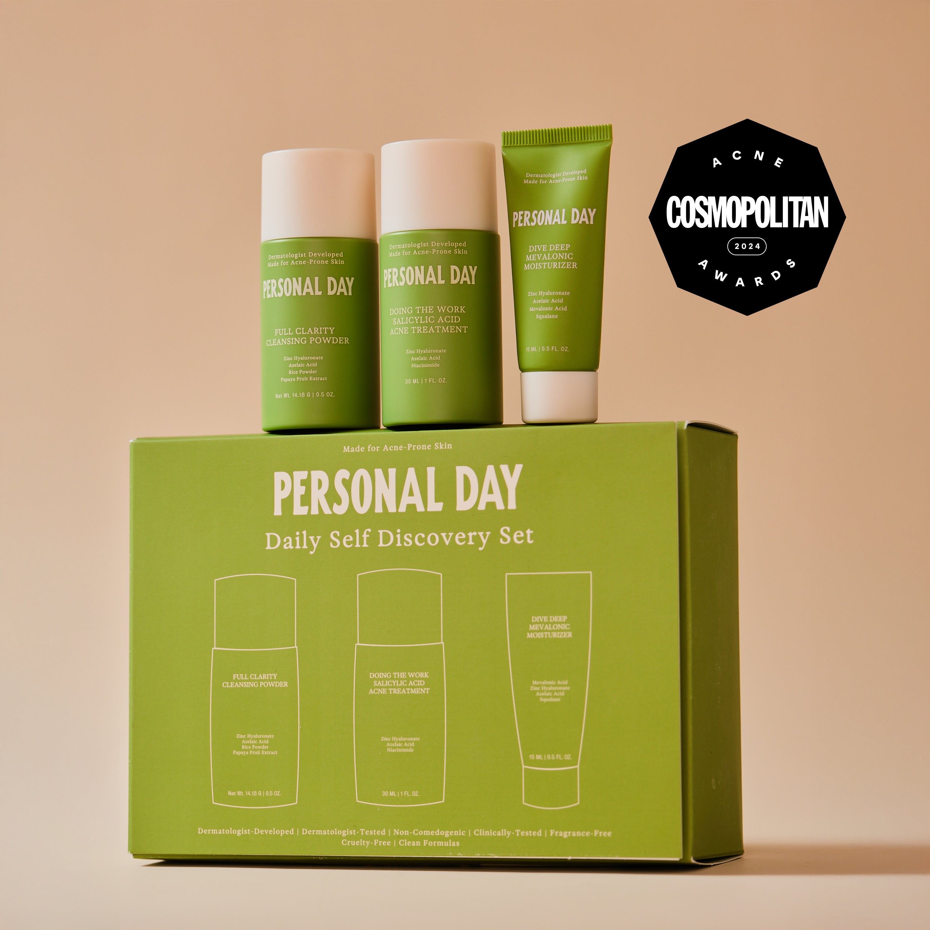 acne-safe skincare I can't live without 🌟 cover photo collage
