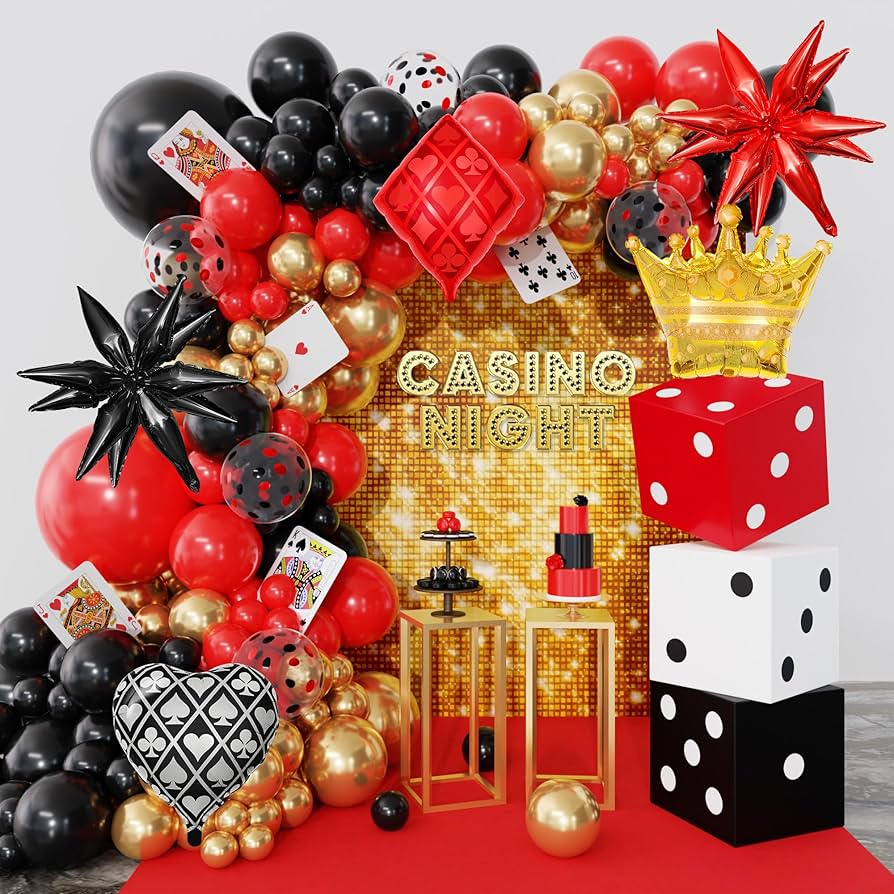Adult Casino Poker Birthday Party Ideas cover photo collage