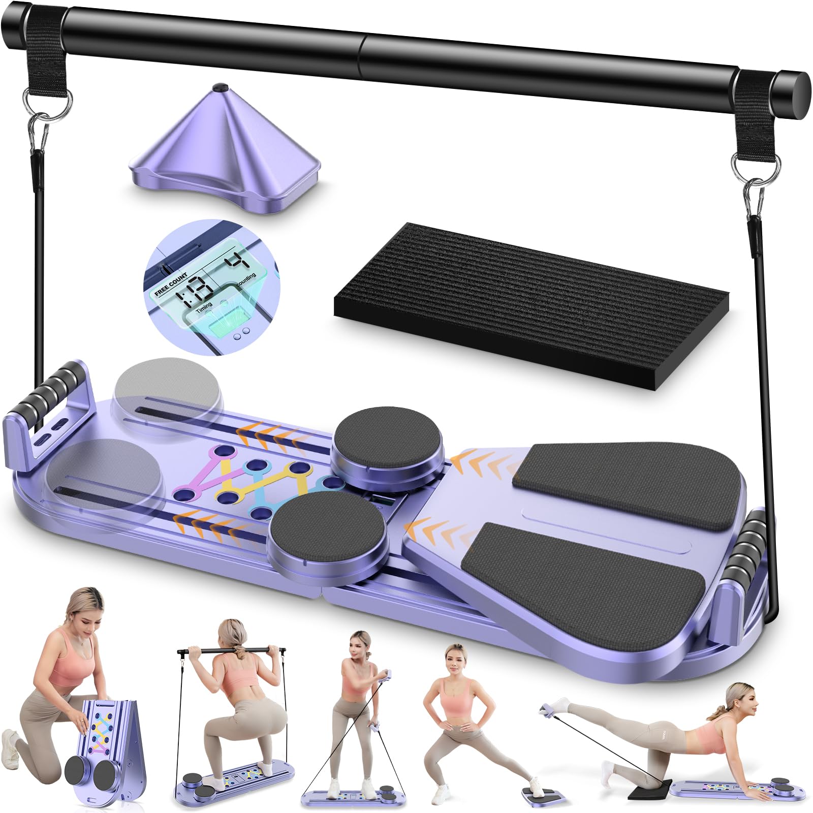 Pilates for hotties🧘🏻‍♀️ cover photo collage
