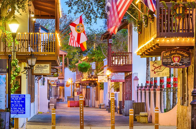 Things to do, places to go, and what to eat in St. Augustine, Florida! cover photo collage