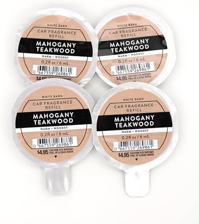 Bath & Body Works Mahogany Teakwood Car Freshener – 3 Pack Scentportable Fragrance Refills