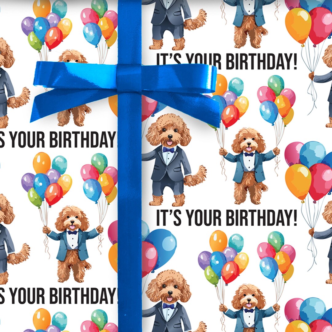 Wrapping Paper For People Who Love Dogs cover photo collage