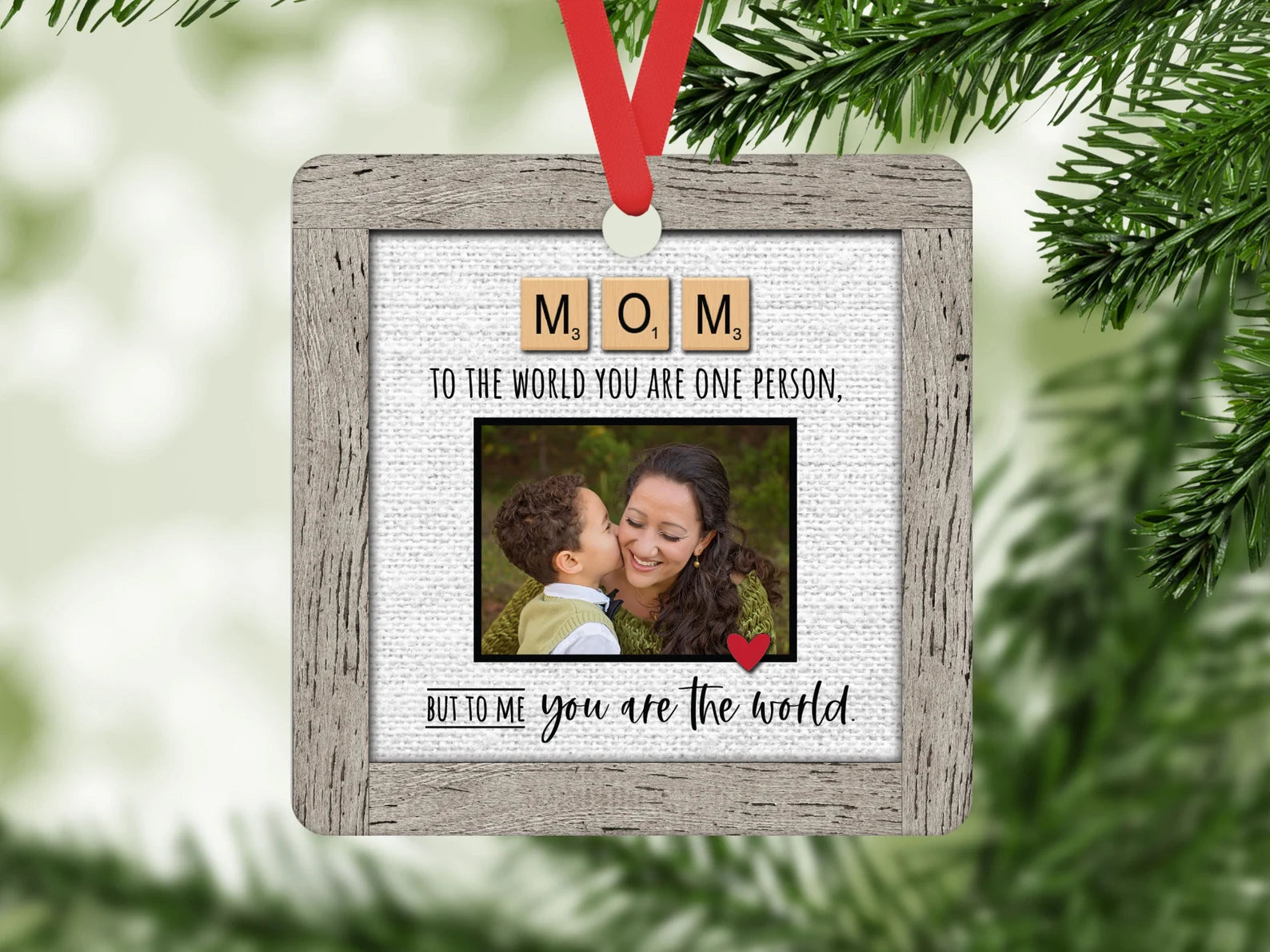 Personalized Christmas Ornaments cover photo collage