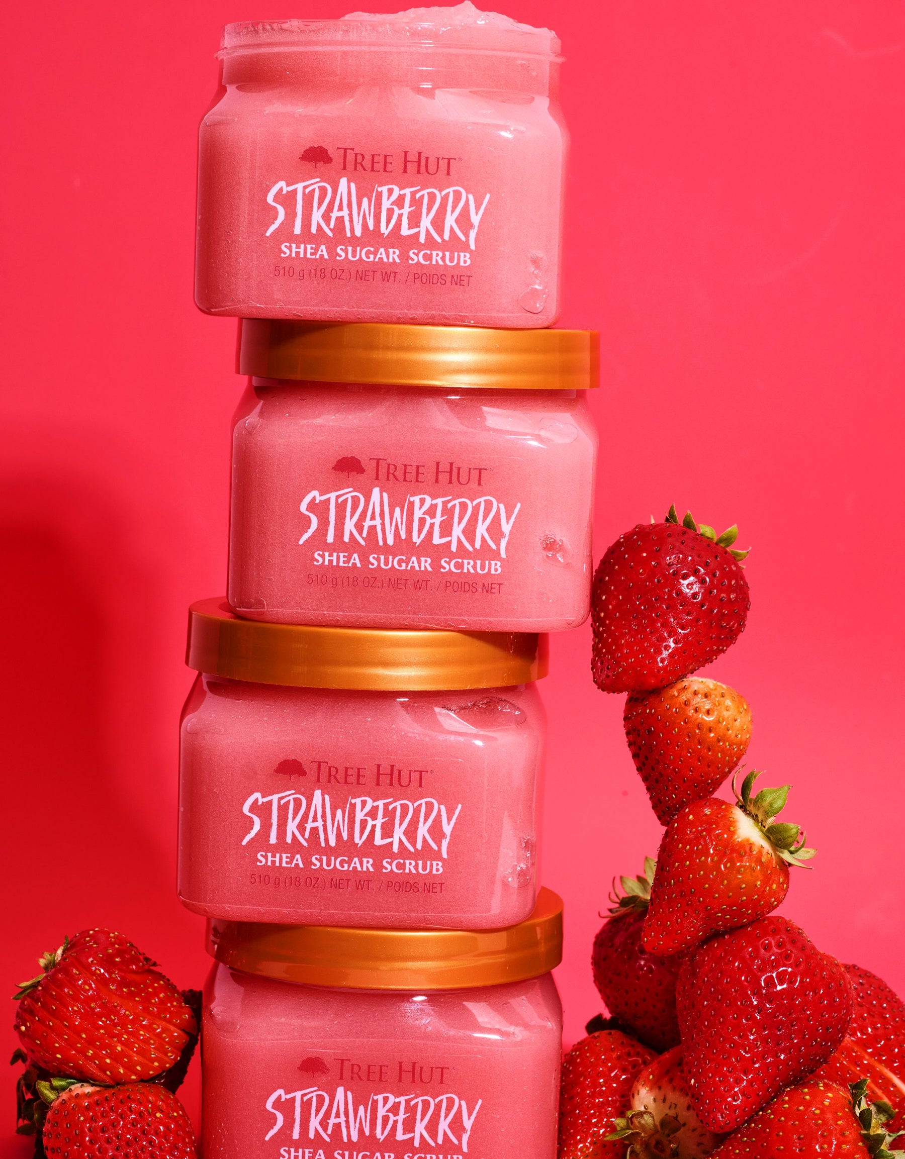 Afforadable Strawberry-Themed Shower & Body Care Routine cover photo collage