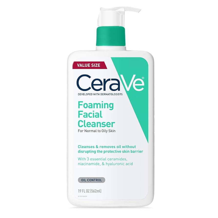 Skincare products for sensitive and oily skin cover photo collage