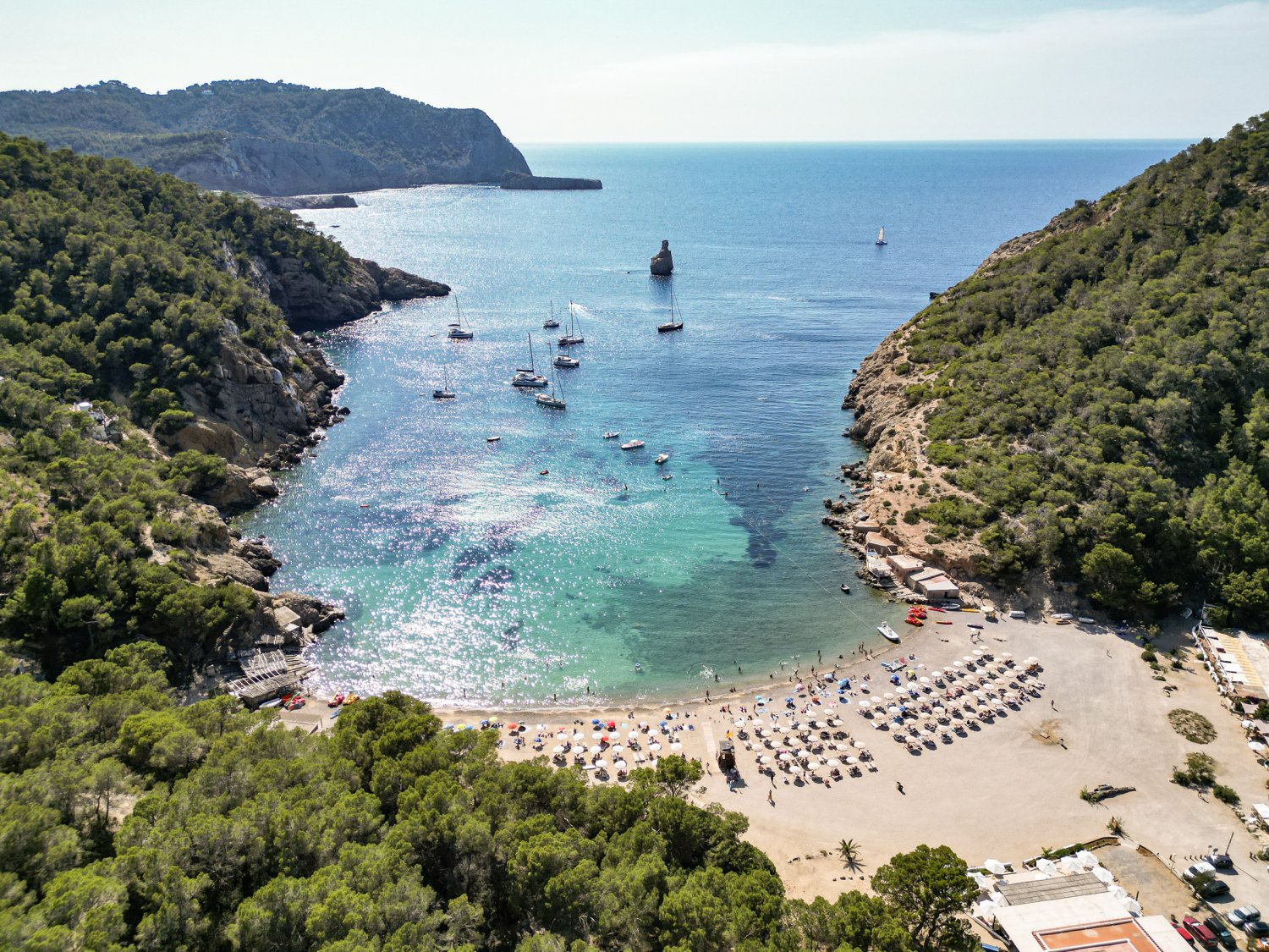 Beaches to visit when on Ibiza cover photo collage
