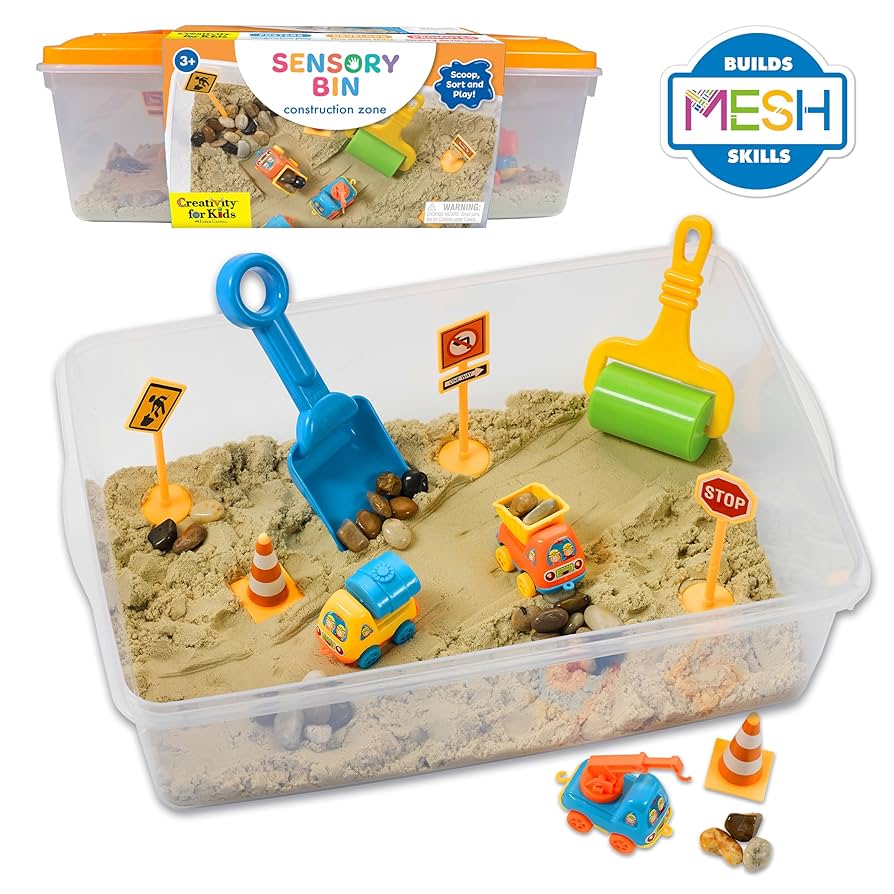 Helpful sensory toys/tools for kids from an OT student's perspective cover photo collage