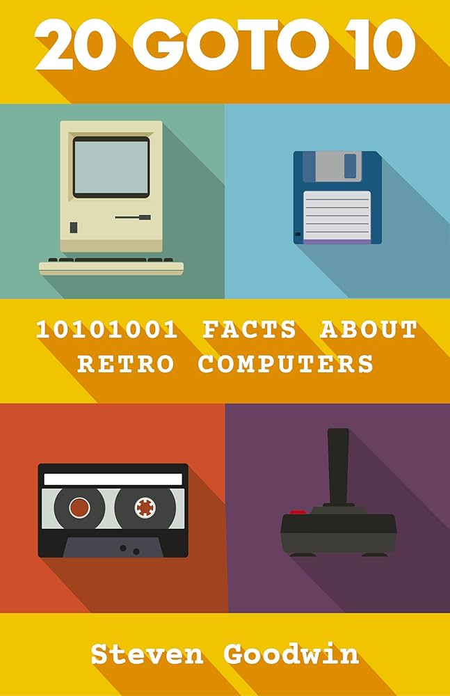 Modern books on retro computing cover photo collage