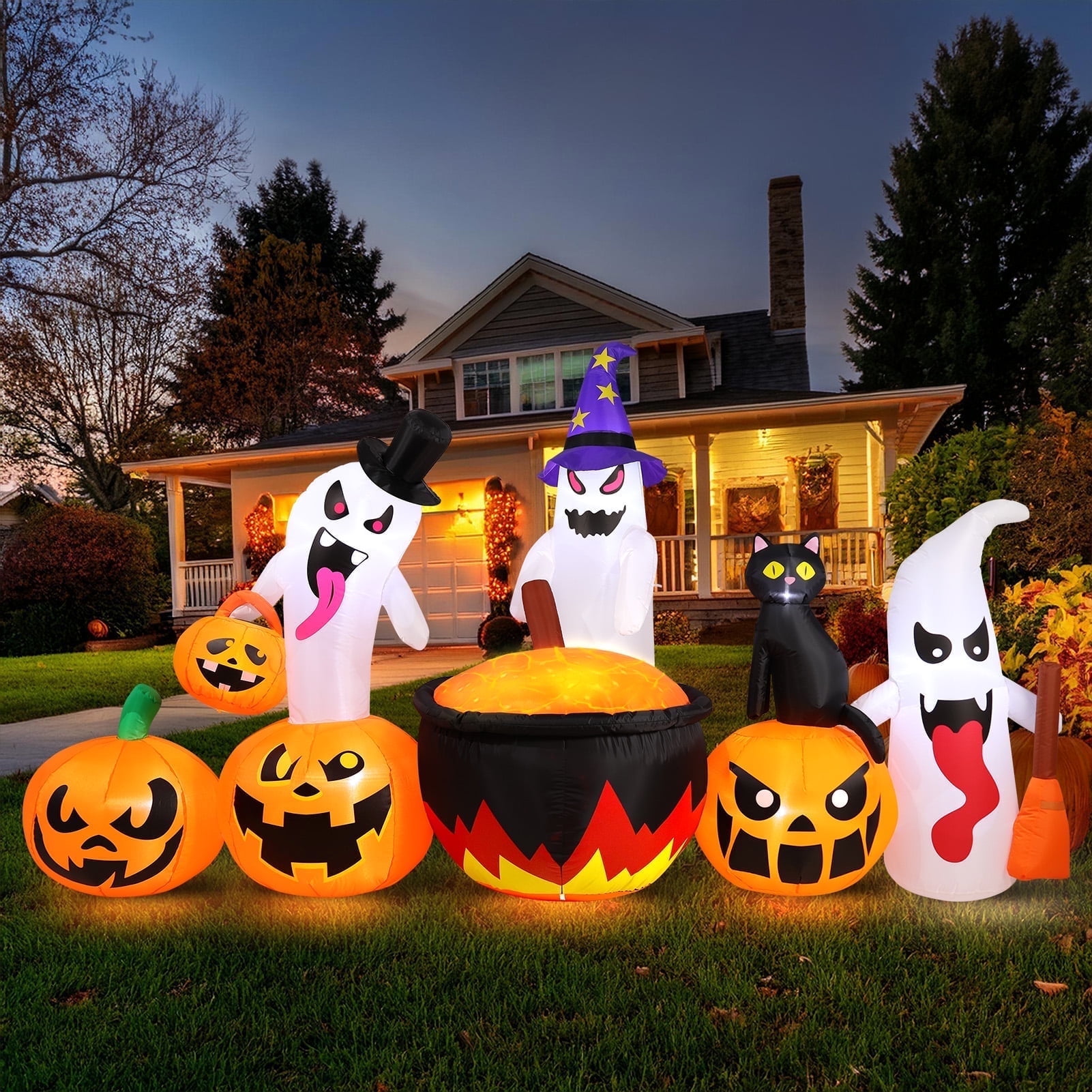 Halloween Outdoor Decorations cover photo collage