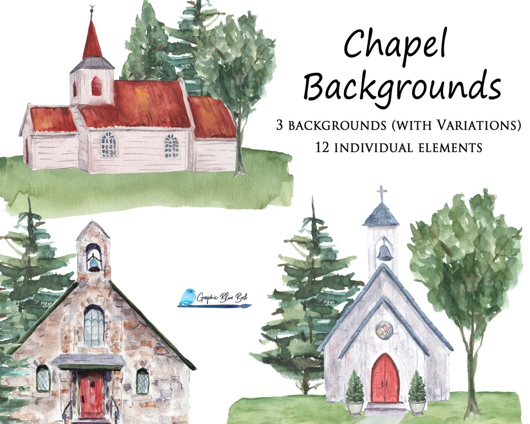 Hand-Painted Religious Watercolor Illustrations cover photo collage