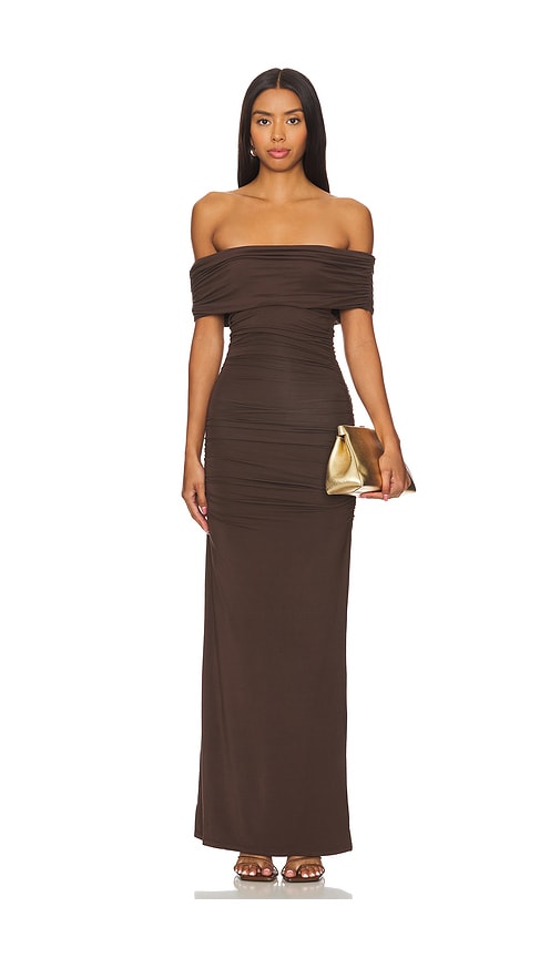 brown wedding guest dress revolve dressforthewed on LTK