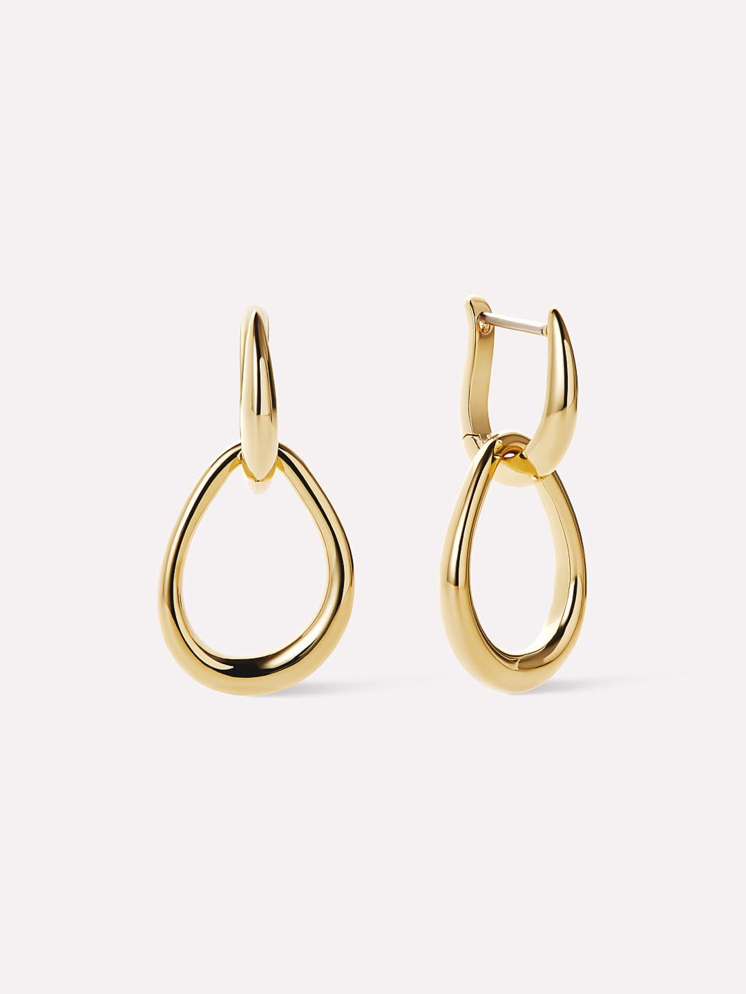 Gold statement earrings cover photo collage