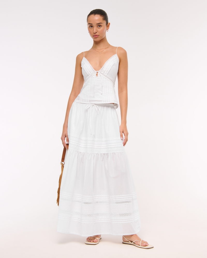 curated options for *the* midi to maxi summer white skirt cover photo collage