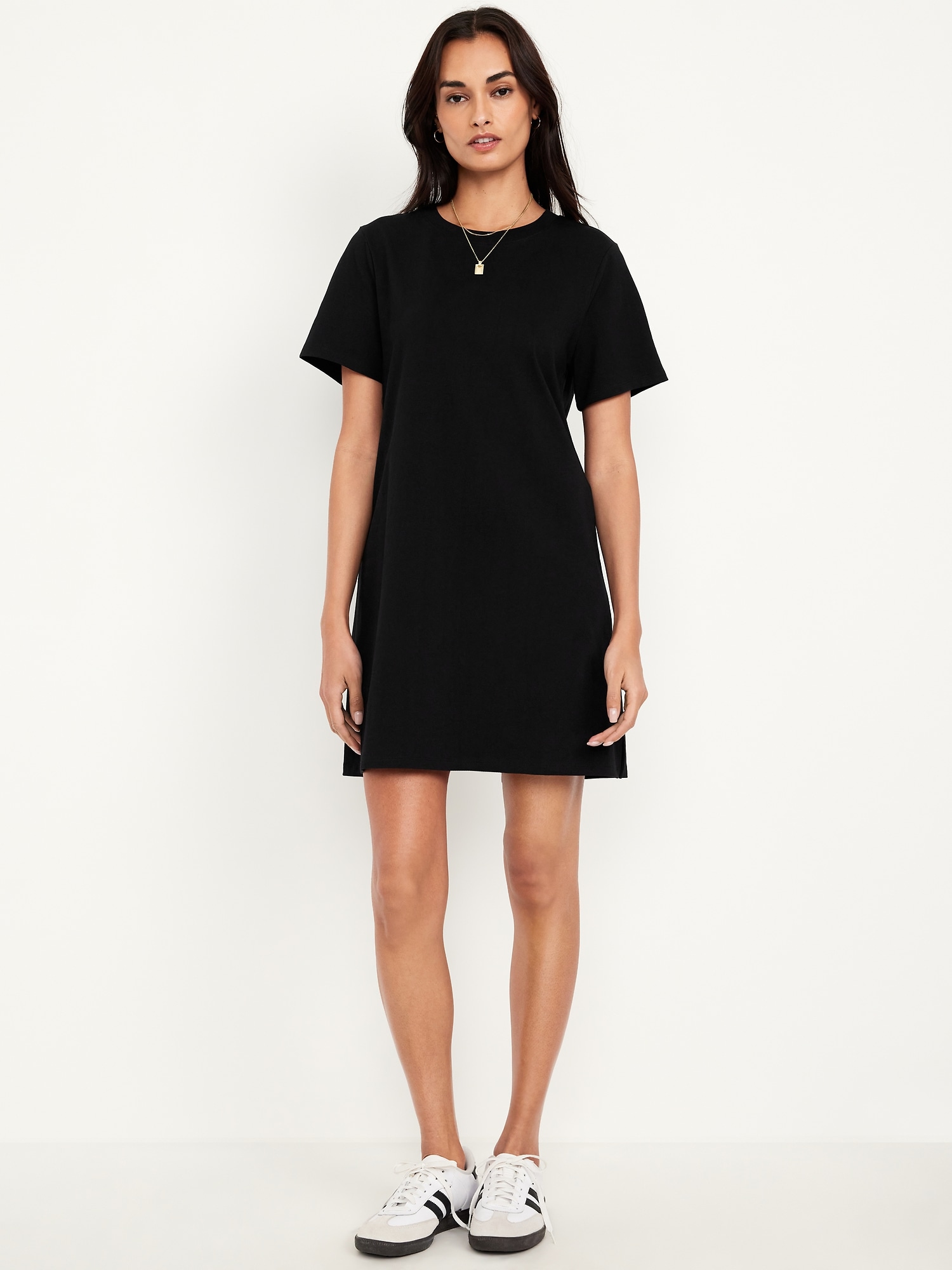 old navy women's vintage mini t-shirt dress Vintage Crew-Neck Mini T-Shirt Dress