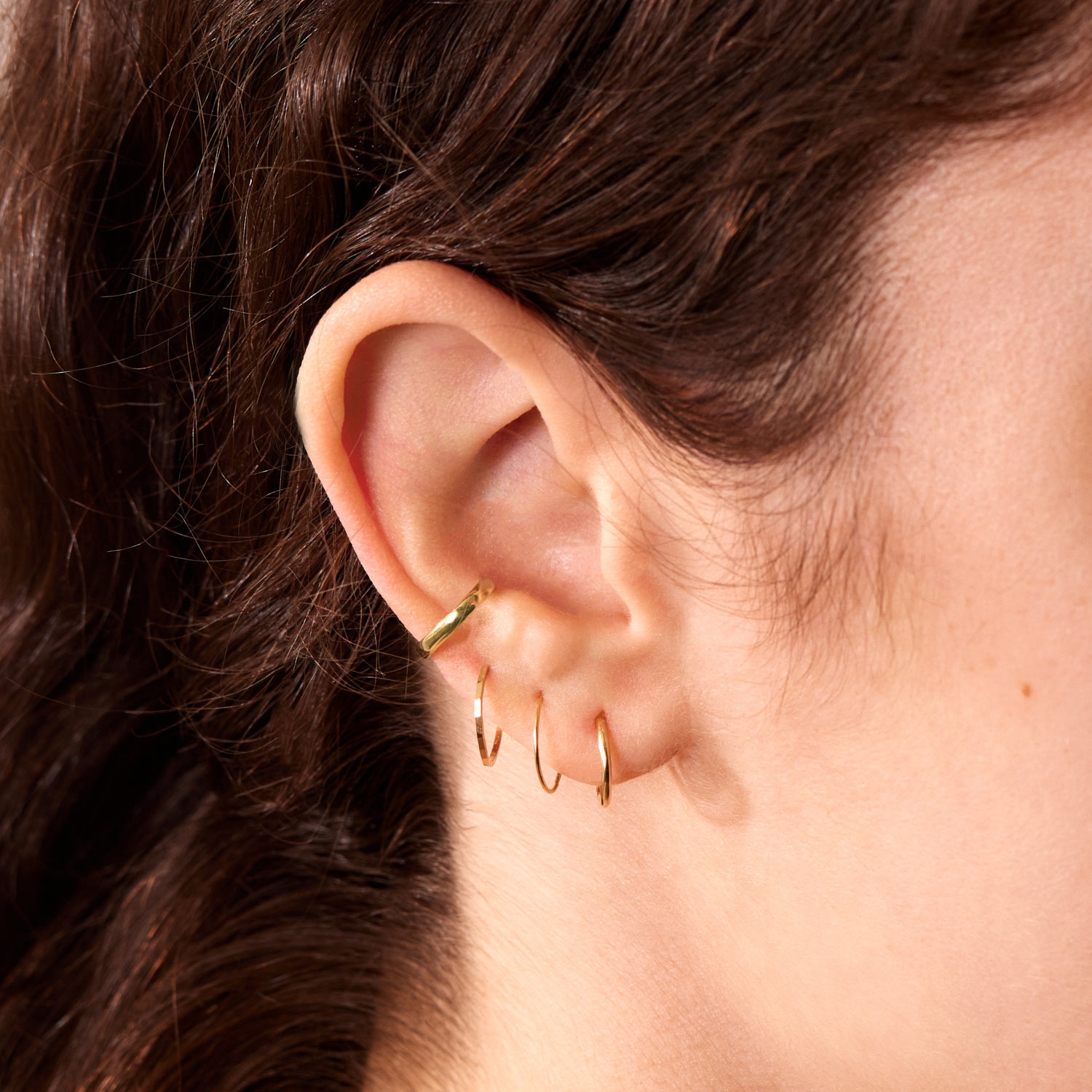 my essential everyday solid gold jewelry cover photo collage