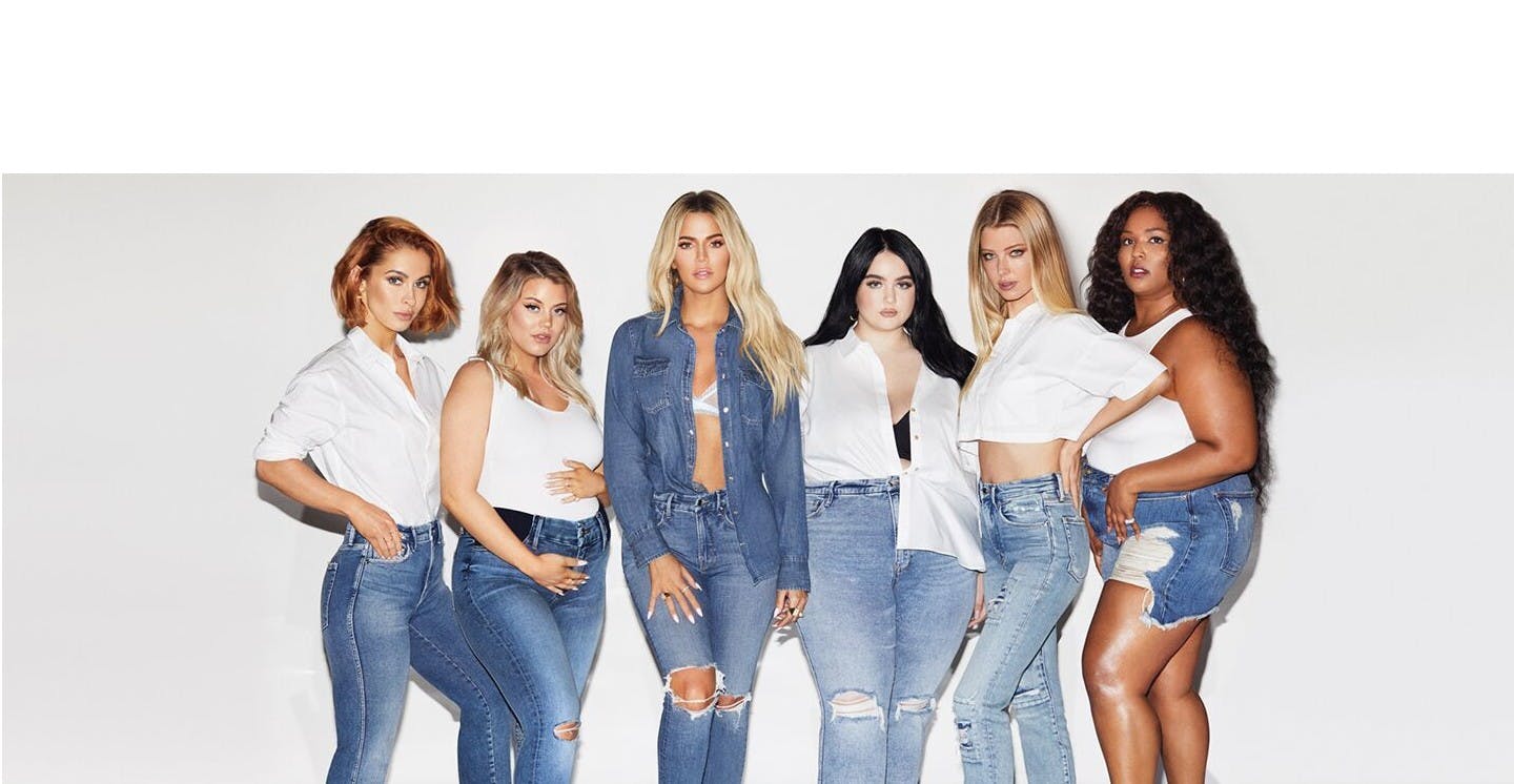 Size inclusive fashion cover photo collage