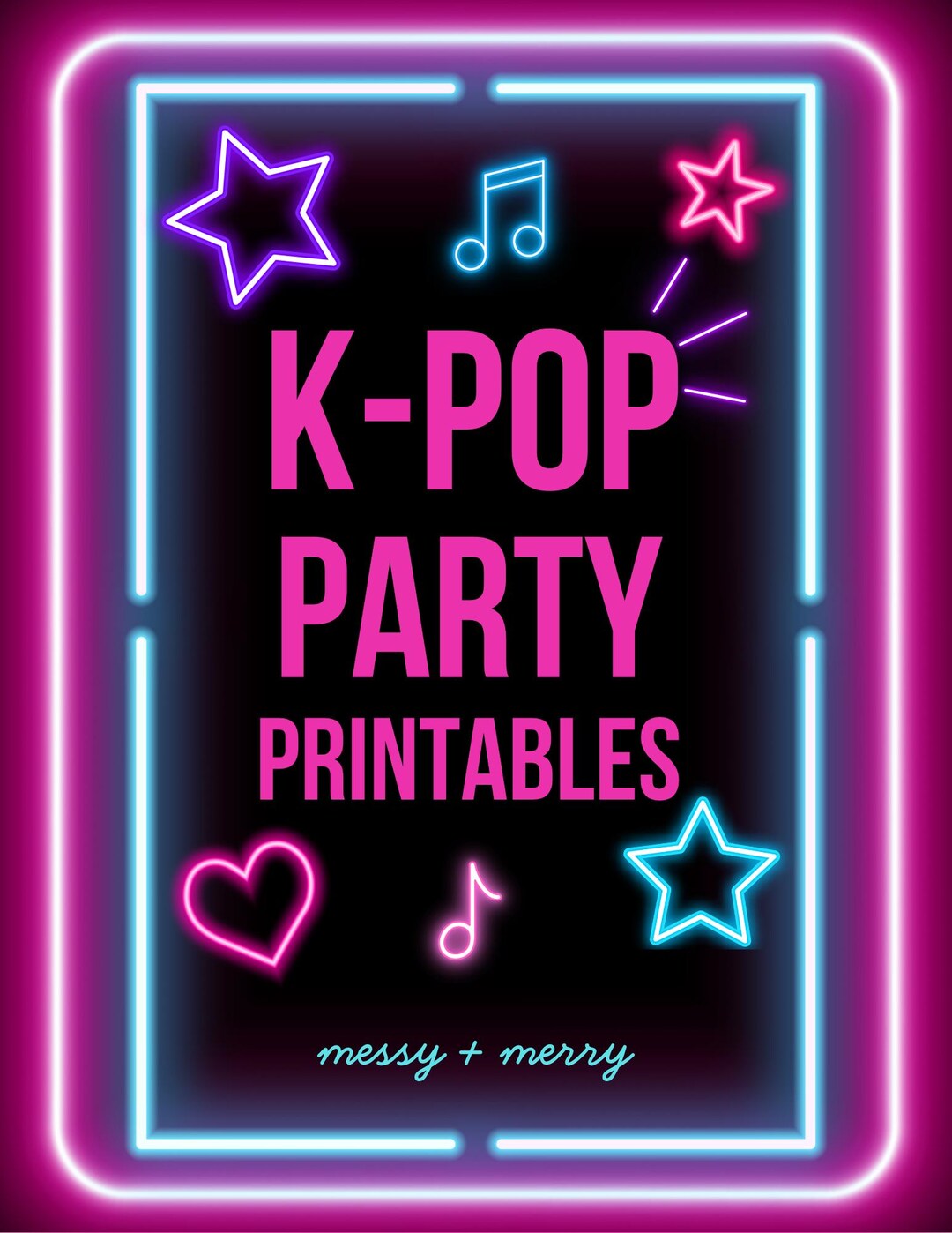 K-Pop Demon Hunters Themed Movie Night cover photo collage