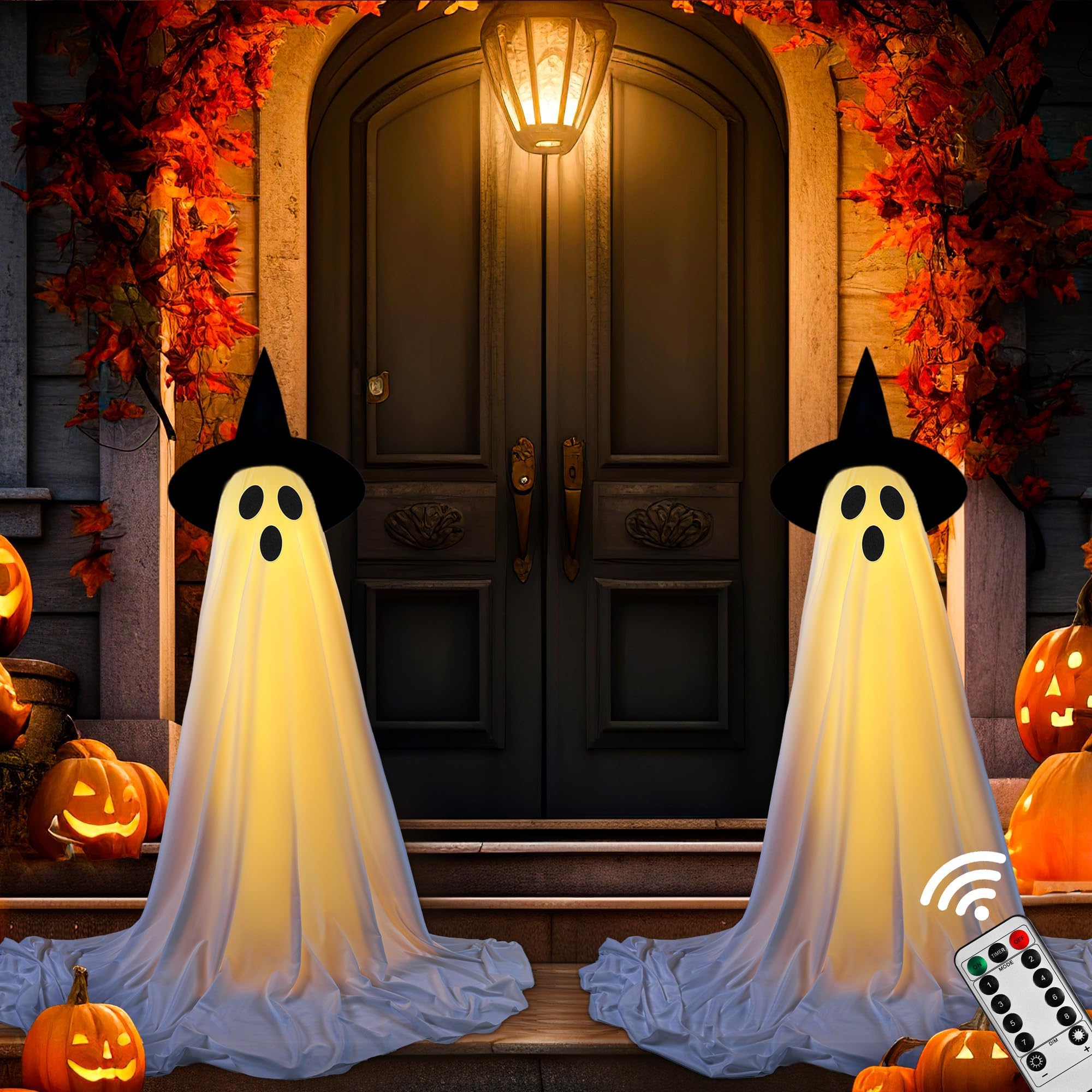 Spooktacular Halloween decorations & costumes. cover photo collage