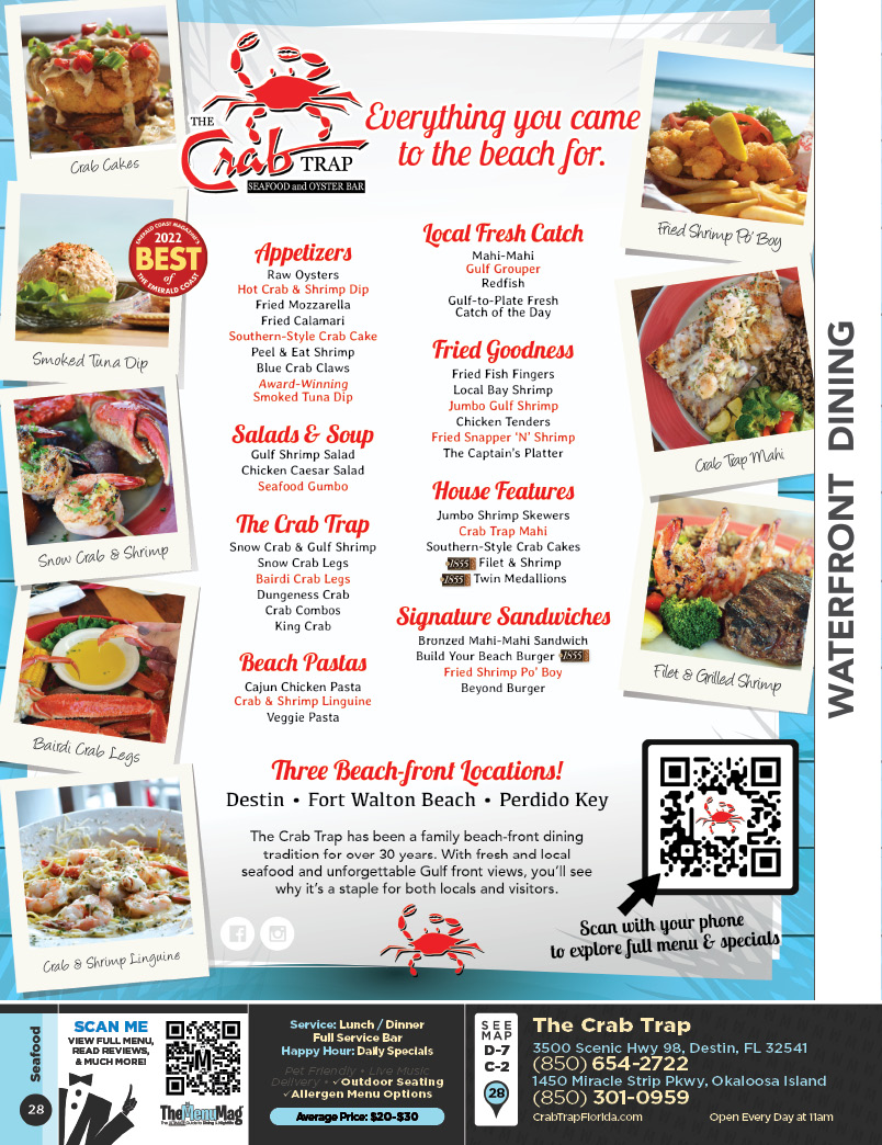 Favorite Emerald Coast Eatery’s🦀 cover photo collage