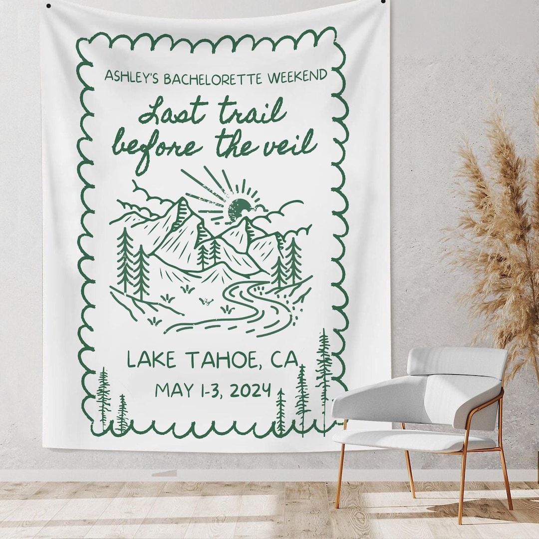 Last Trail Before The Veil Bachelorette Party Must Haves cover photo collage