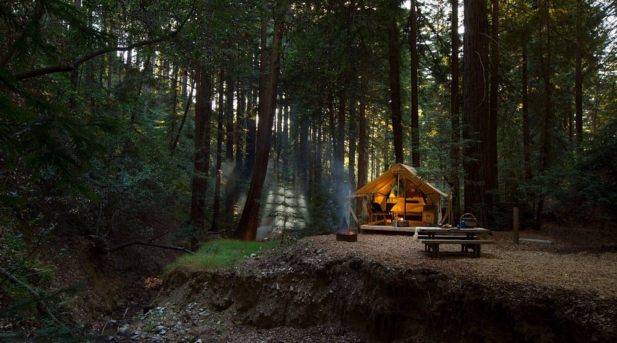 Planning a Camping/Glamping Trip in Big Sur (best campgrounds, camping gear, and food) cover photo collage