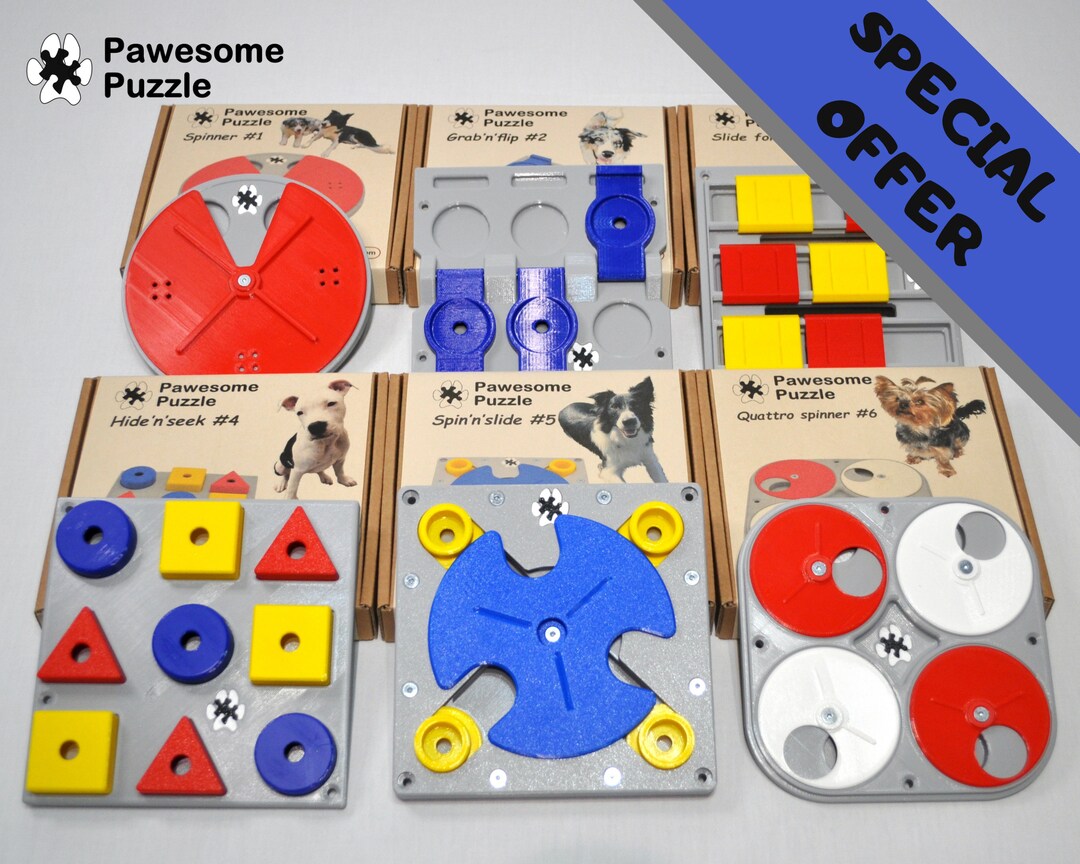 Paws & Puzzles Collection- Dog Enrichment cover photo collage