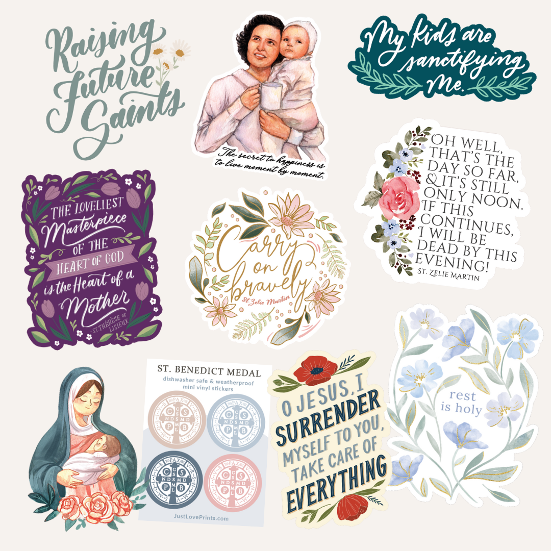 A Catholic mom's favorite ways to wear her faith out loud cover photo collage