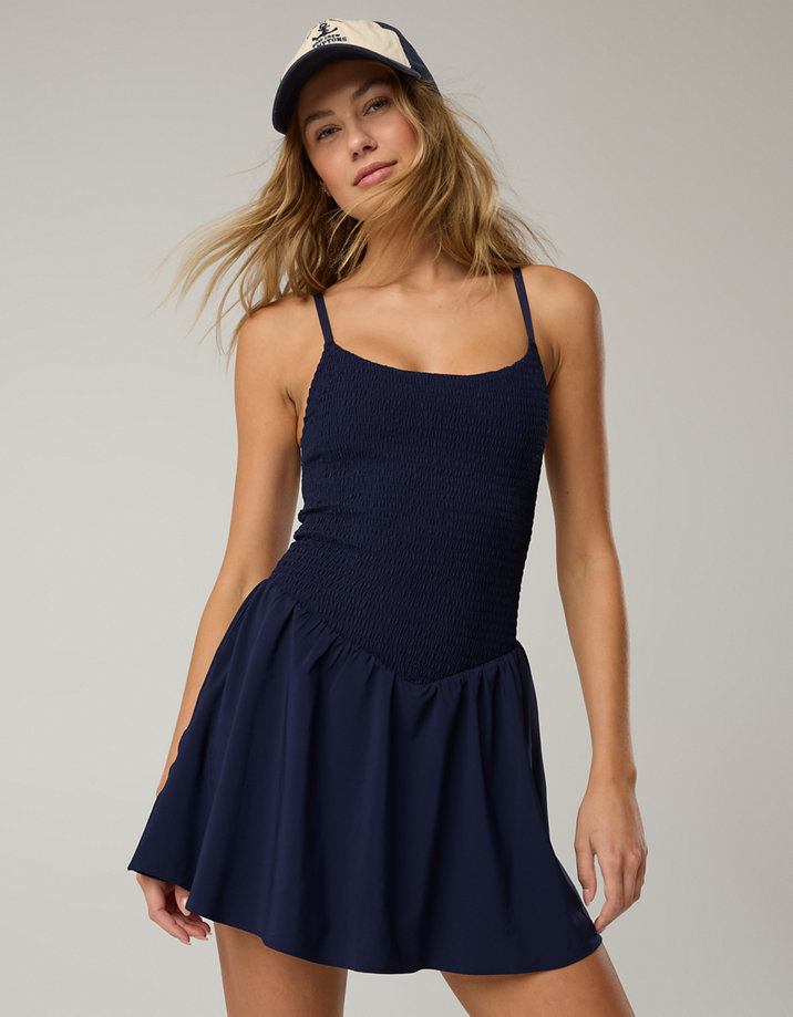 offline by aerie real me smocked flowy dress Offline by Aerie Real Me Smocked Flowy Dress
