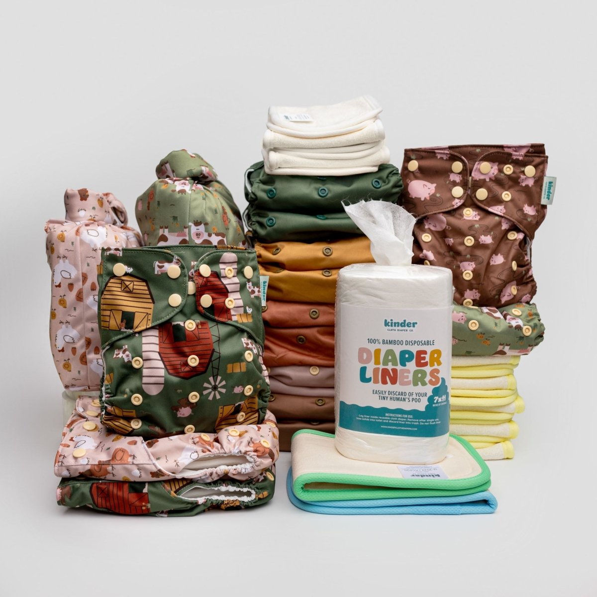 Cloth diapering essentials for success cover photo collage