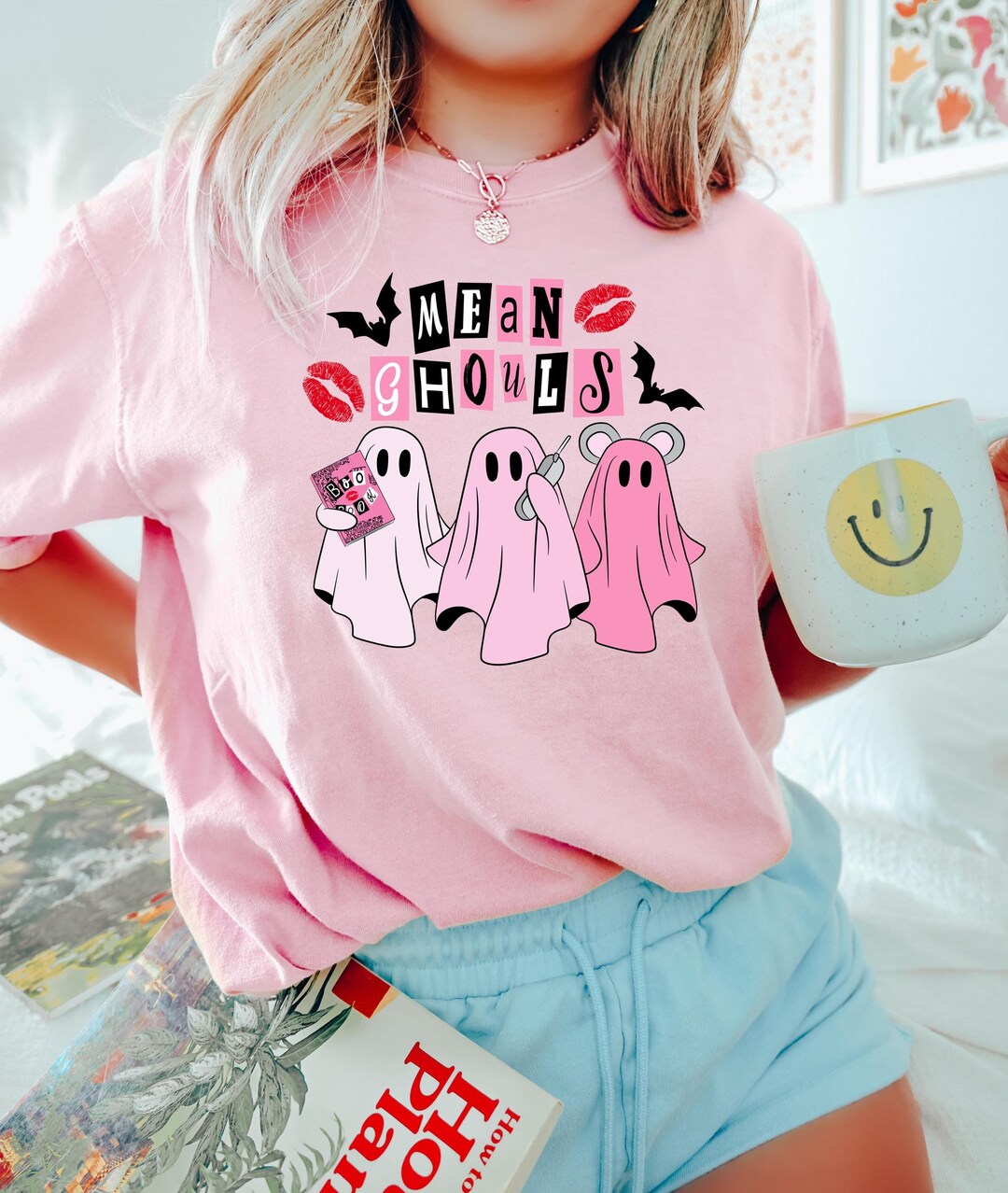 🎀Pretty in Pink Halloween 🎃: Glam & Ghostly Finds cover photo collage