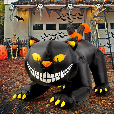 Spooky Black Cats: an iconic Halloween Charm. cover photo collage