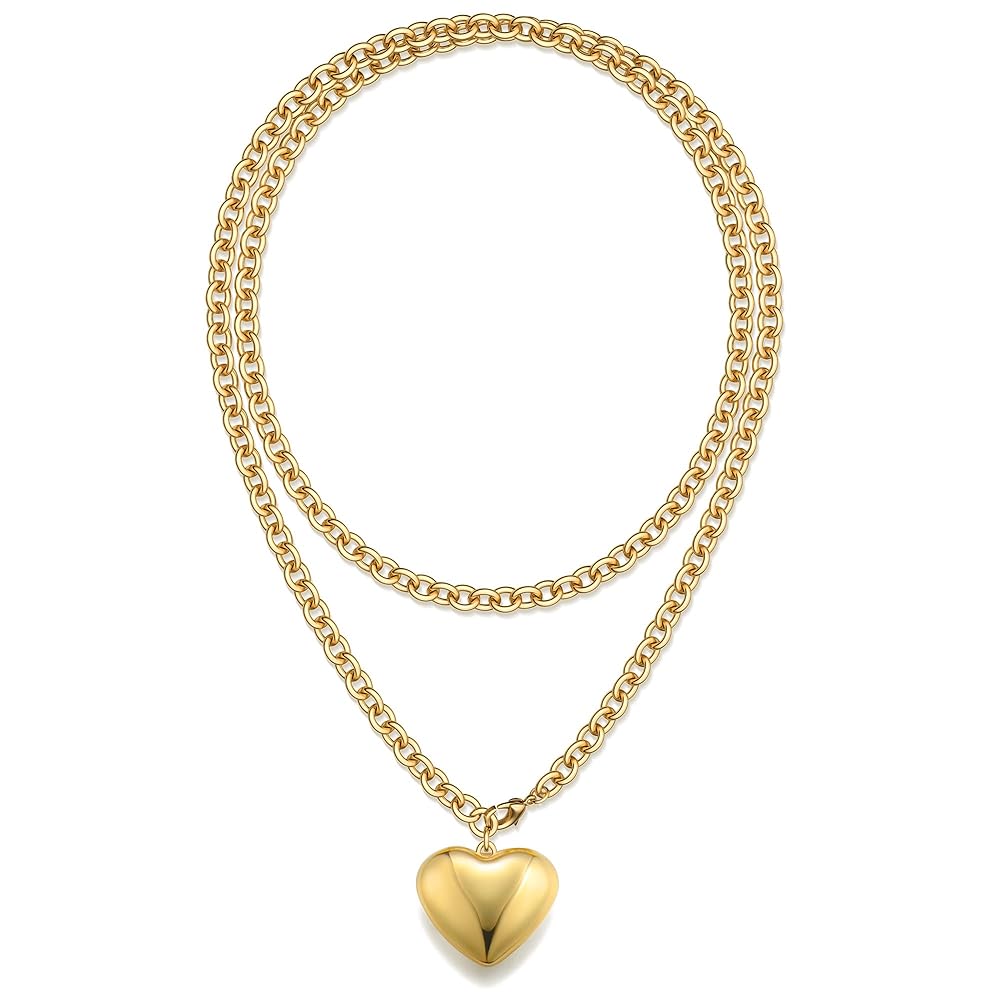Amazon gold necklaces cover photo collage