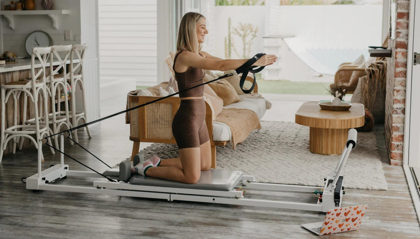 PILATES AT HOME | equipment and at-home classes cover photo collage