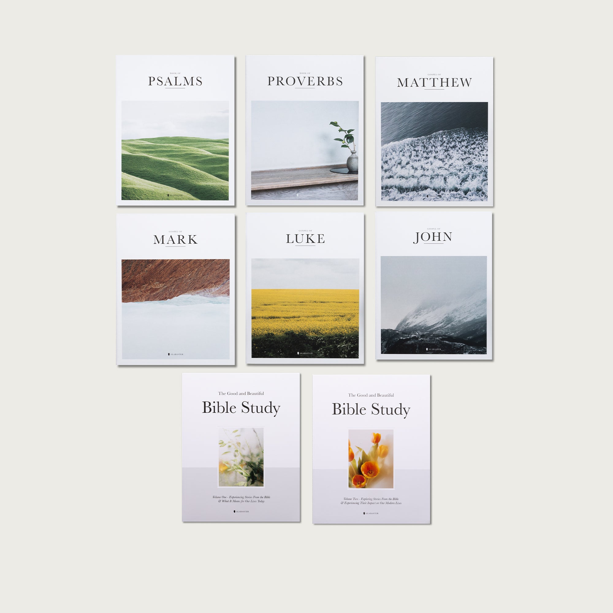 Bible studies and journals cover photo collage